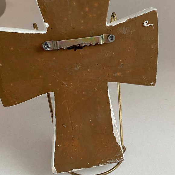 Home Décor Recycled Cross 6x8 inches Repainted - Picture 5 of 5